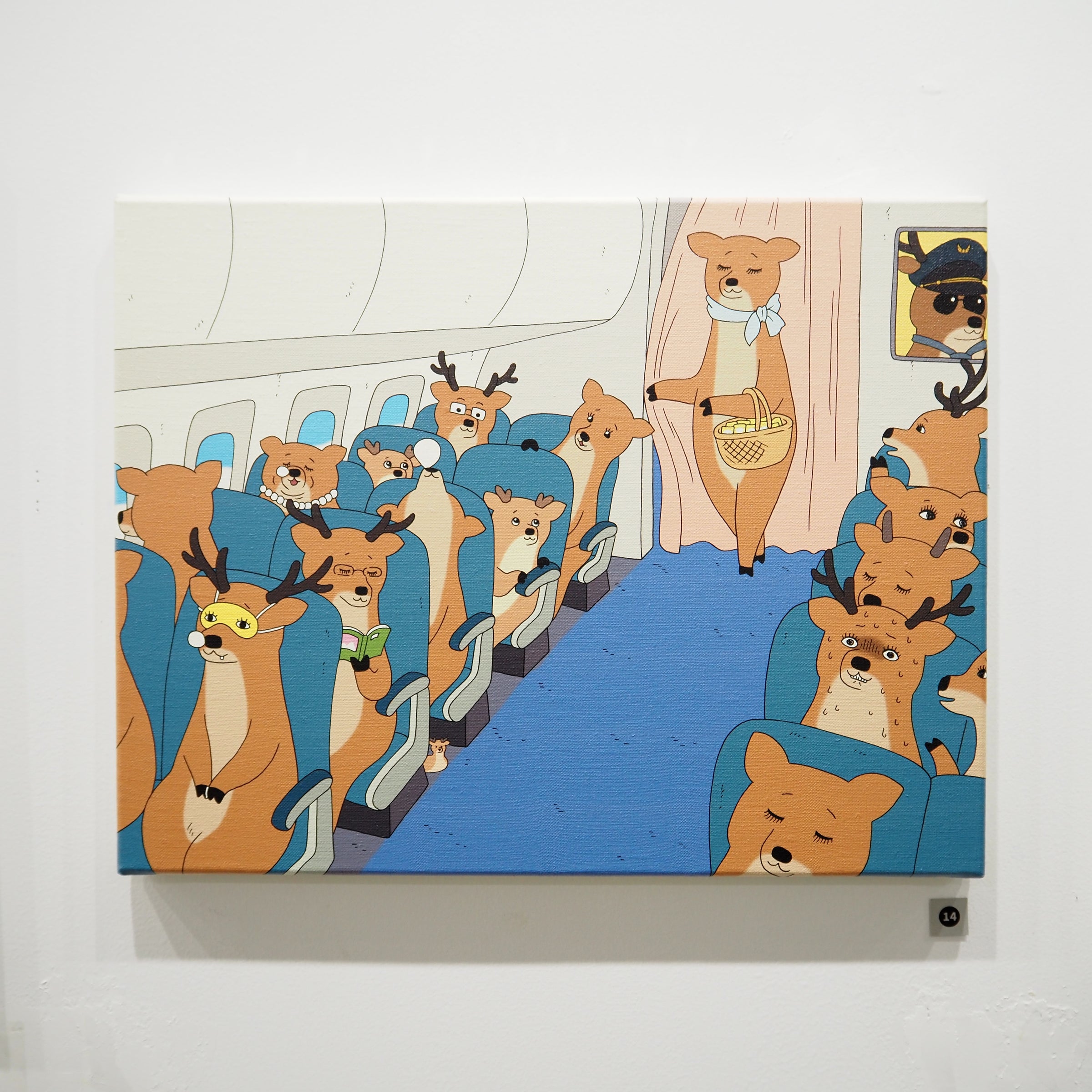 シカしかいない」サイン入り複製キャンバス | LOCAL