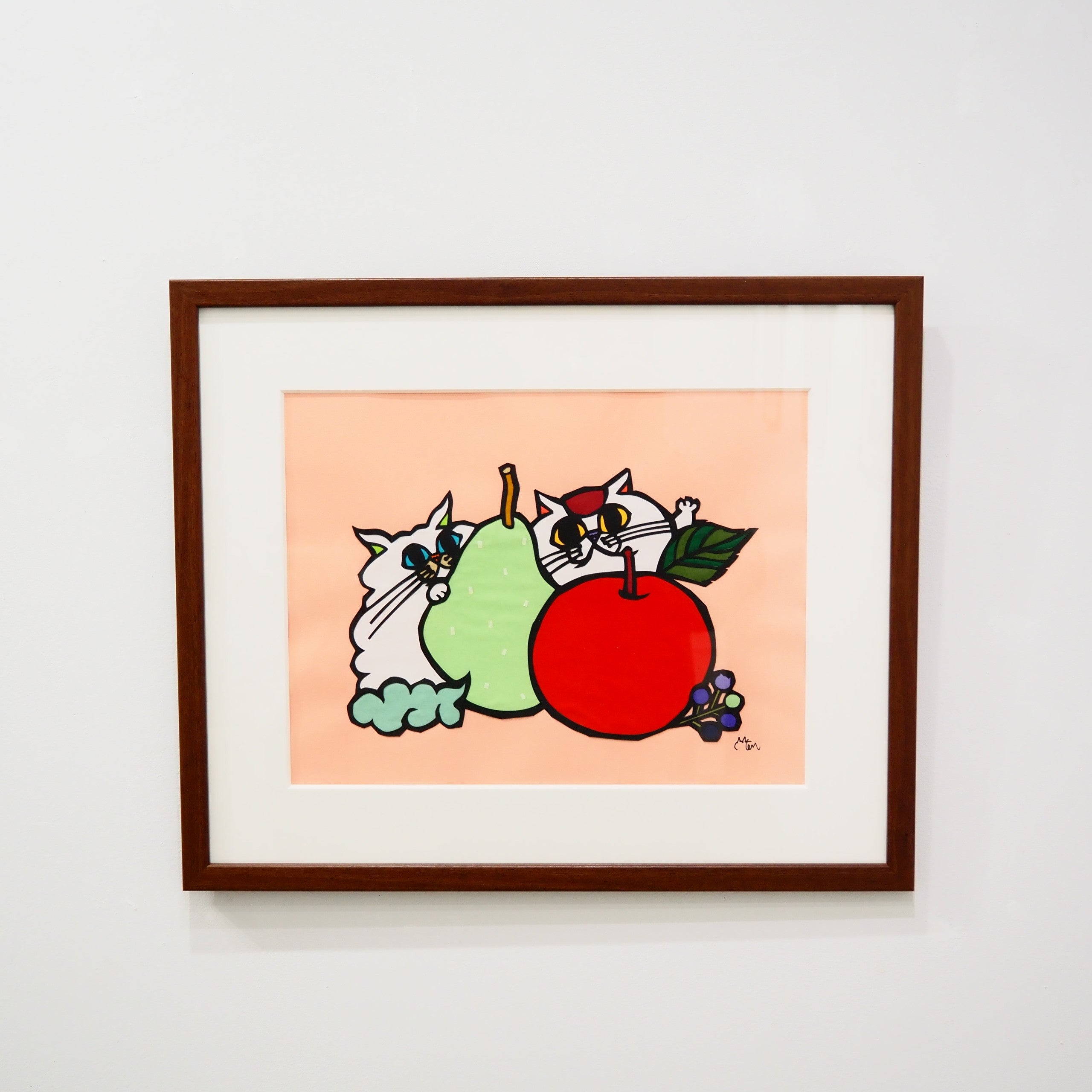 りんご様パネル☆猫☆ 作品】リンゴとラ・フランスねこ | LOCAL