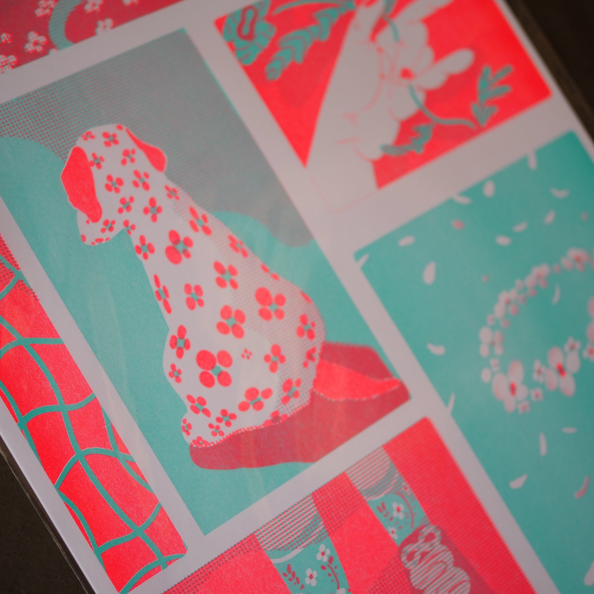 HOHOEMIリソグラフポスター25 | LOCAL